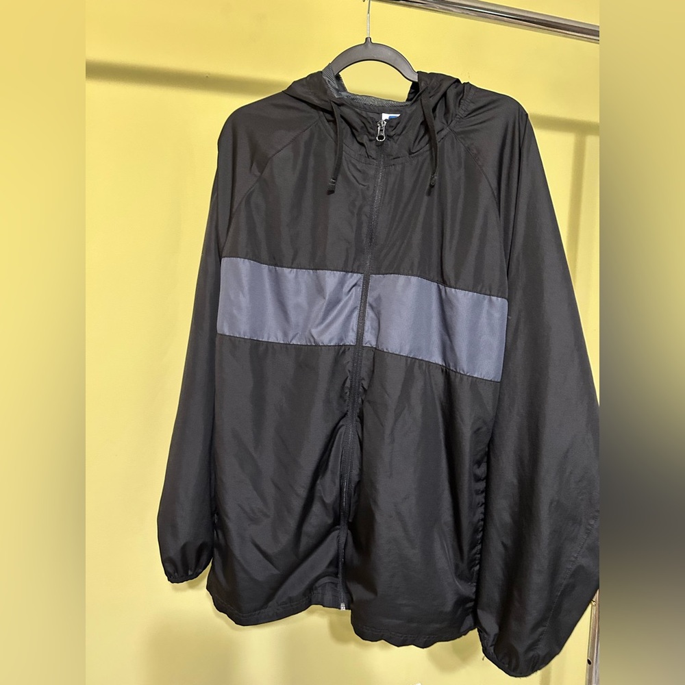 STARTER Black and Gray Windbreaker